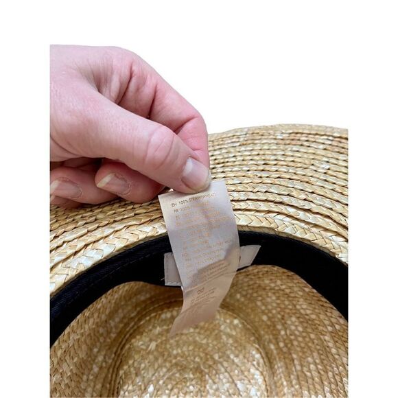 NWOT Women\'s BRIXTON Joanna Panama Straw Hat Sz M main image 10